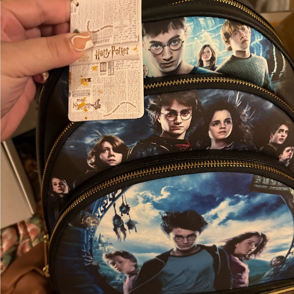 Loungefly Harry Potter Backpack - Black and Blue